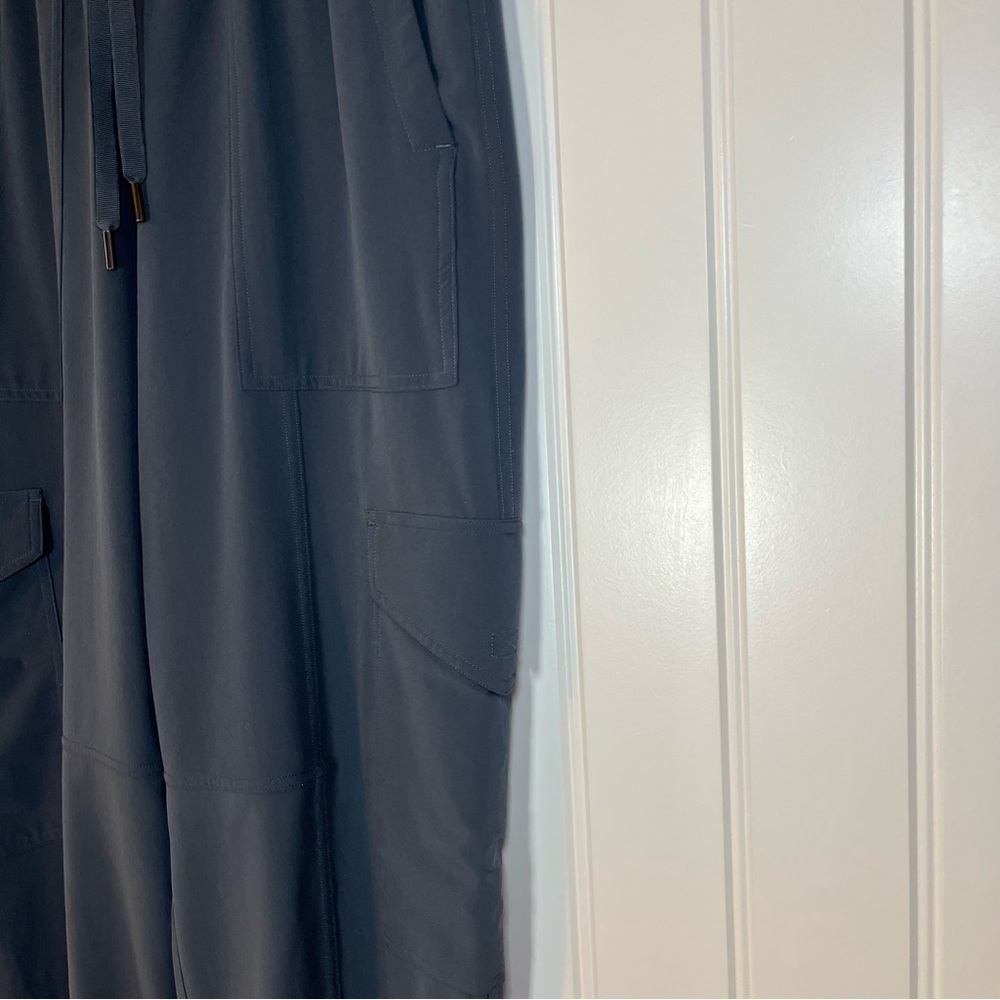 Spanx Casual Fridays Cargo Jogger Pant Dark Storm Size Medium Lounge Athletic - Picture 5 of 8